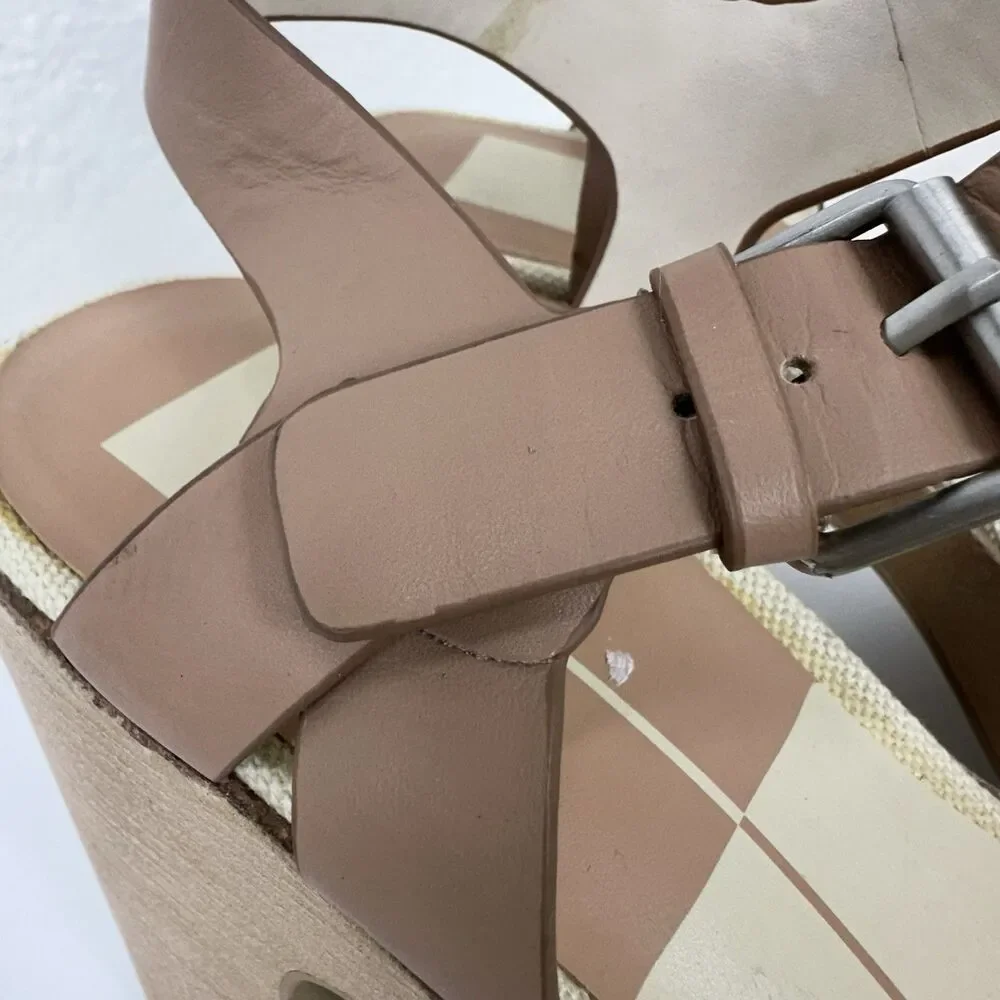 Dolce Vita Wallis Heels in Cafe Stella Chunky Platform Sandals Wedding Party 9